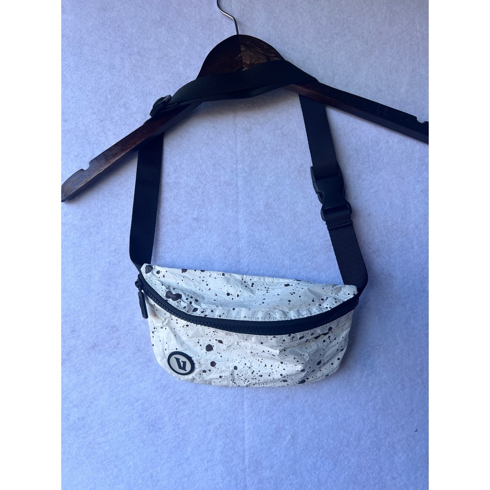 Aloha Collection x Vuori Hip Pack White Black Splatter Waist Bag Crossbody